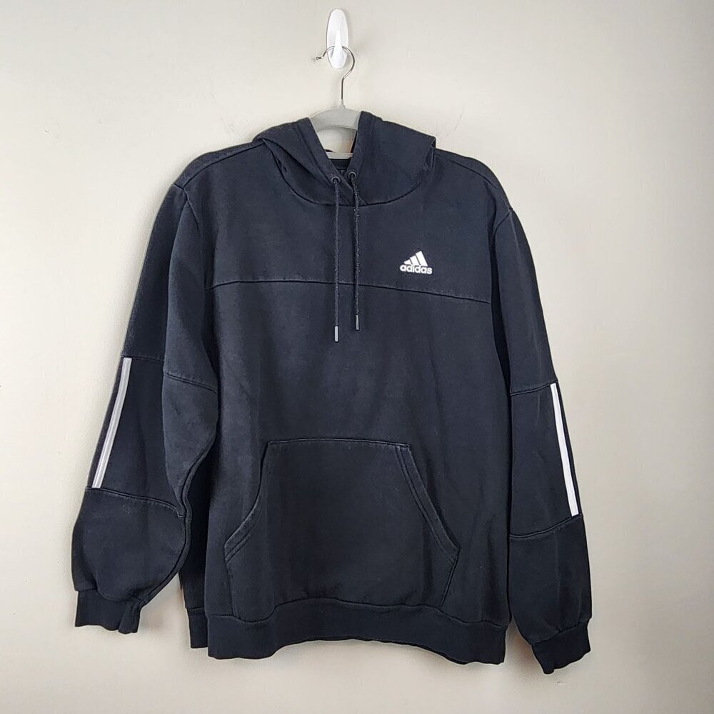 Adidas black hoodie sz L pullover